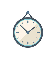 Wall Clock Icon Flat Work Time