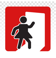 Person Exit Sign Flat Icon For App Or Website