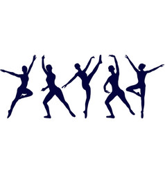 Dancer Silhouette In Flat Dance