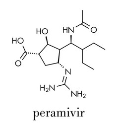 Peramivir Influenza Drug Molecule Neuraminidase