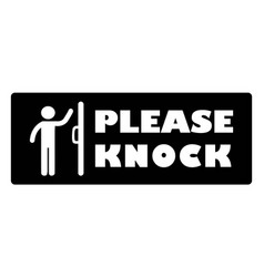 Please Knock Door Sign