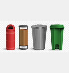 Outdoor Waste Bins Set