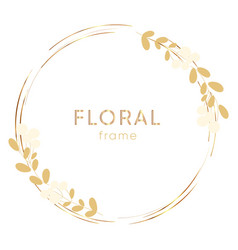 Gold Floral Frame Background