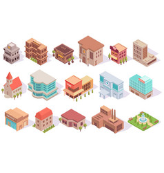 City Buildings Isometric Set