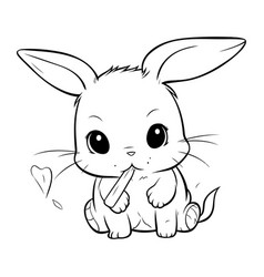 Cute Little Bunny Sketch For Your Design