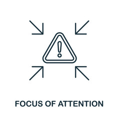 Focus Of Attention Icon Line Element From