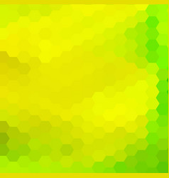 Light Green And Yellow Hexagon Geometric Design