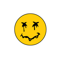 Acid Smile Face Psychedelic Symbol Of Rave