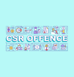 Corporate Social Responsibility Offence Word