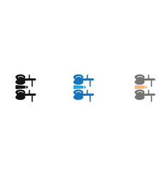 Rediclupathy Redicular Syndrom Line Art Logo Set