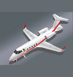 Isometric Of A Private Jet Taking Off