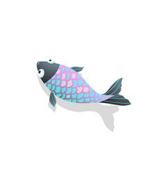 Tropic Fish Top View Koi Fish Colorful Clip Art