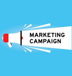 Color Megaphone Icon With Word Marketing Campaign