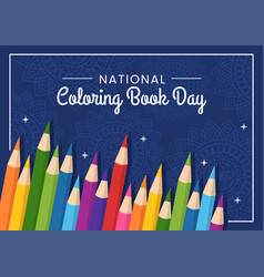 National Coloring Book On 2 August With Colored