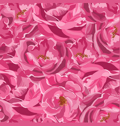 Seamless Pattern Of Pink Roses