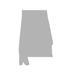 Alabama Map Icon On White Background