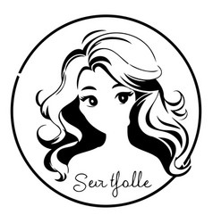 Beauty Salon Logo Girl With Long Hair