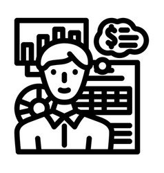 Financial Advisor Line Icon