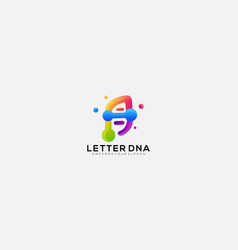 Letter A Dna Logo Design Template