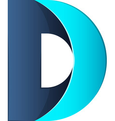 Abstract Letter D Logo In Trendy And Minimal Style