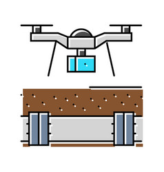 Pipeline Inspection Drone Color Icon