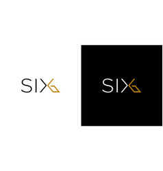 Unique And Modern Six Logo Design