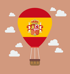 Hot Air Balloon With Spain Flag