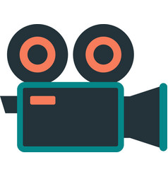 Movie Camera In Minimal Style