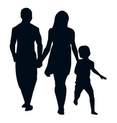 Family With Child Silhouette