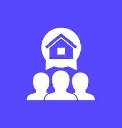 Tenants Or House Residents Icon