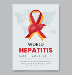 World Hepatitis Day July 28th Flyer Design