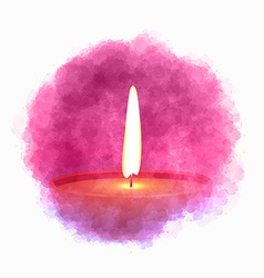 Diwali Diya In Paint Cloud