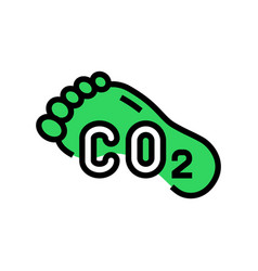 Footprint Carbon Color Icon