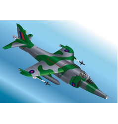 Isometric Of An Raf Harrier Jet Fight