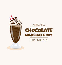 National Chocolate Milkshake Day Poster