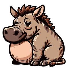 Wild Cartoon Boar