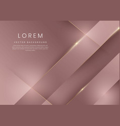 Abstract 3d Template Rose Gold Gradient Geometric