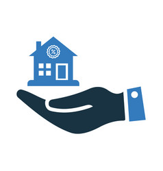 Home Loan Property Interest Rate Icon Editable