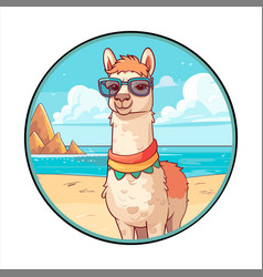 Llama Cute Funny Cartoon Kawaii Colorful