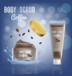 3d Realistic Coconut Body Scrub Cosmetic Package