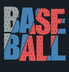 Baseball Sport T-shirt Typography Sport Print