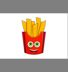 Cute French Fries Character Design