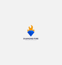 Diamond Fire Logo Design Template