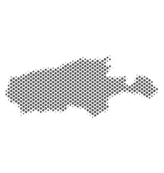 Halftone Grey Kangaroo Island Map