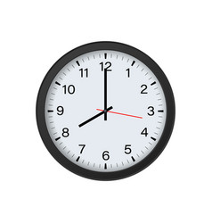 Round Black Clock Mockup Showing 8 Oclock