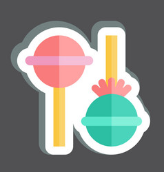 Sticker Lolipop Related To Fast Food Symbol