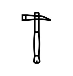 Grub Axe Hatchet Line Icon