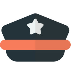 Police Hat In Minimal Style