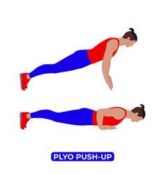 Man Doing Plyo Push Up Exercise For Chest