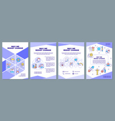 Why We Resist Change Purple Brochure Template